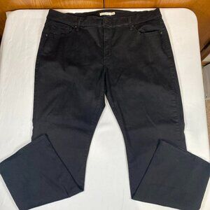 Levi's Shaping Straight 314 Women's Jeans 22W Black Cotton Blend